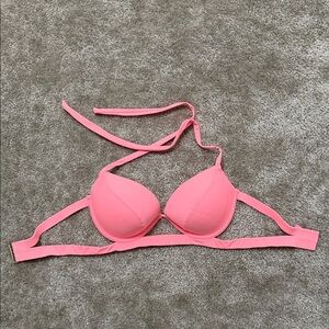 Victoria Secret Coral Pink Strappy Bikini Top